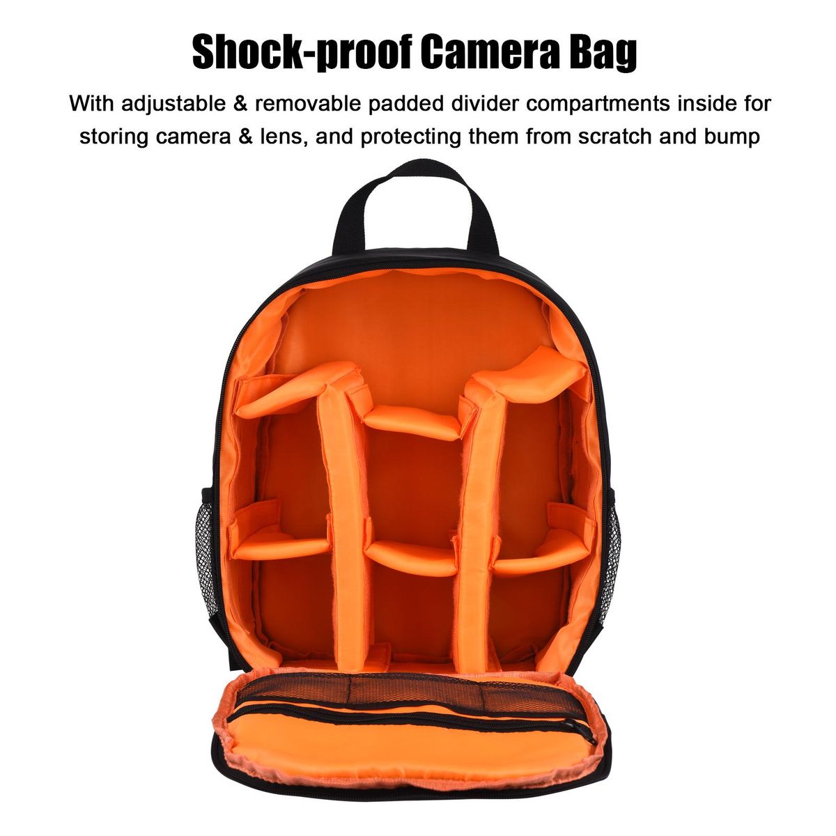 Small Camera Backpack Outdoor Camera Bag Water-resistant Shock-proof Camera Case Replacement for Sony Canon Nikon DSLR/ SLR/ Mirrorless Cameras