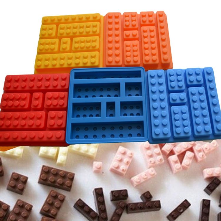 1PCS Silicon Cake Moulds Building Bricks Lego Robot
