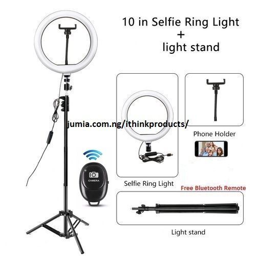 Selfie Ring Light Tripod Stand Cell Phone Holder Ringlight
