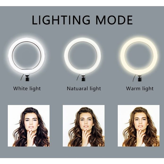 Selfie Ring Light Tripod Stand Cell Phone Holder Ringlight