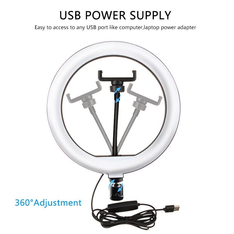 Selfie Ring Light Tripod Stand Cell Phone Holder Ringlight