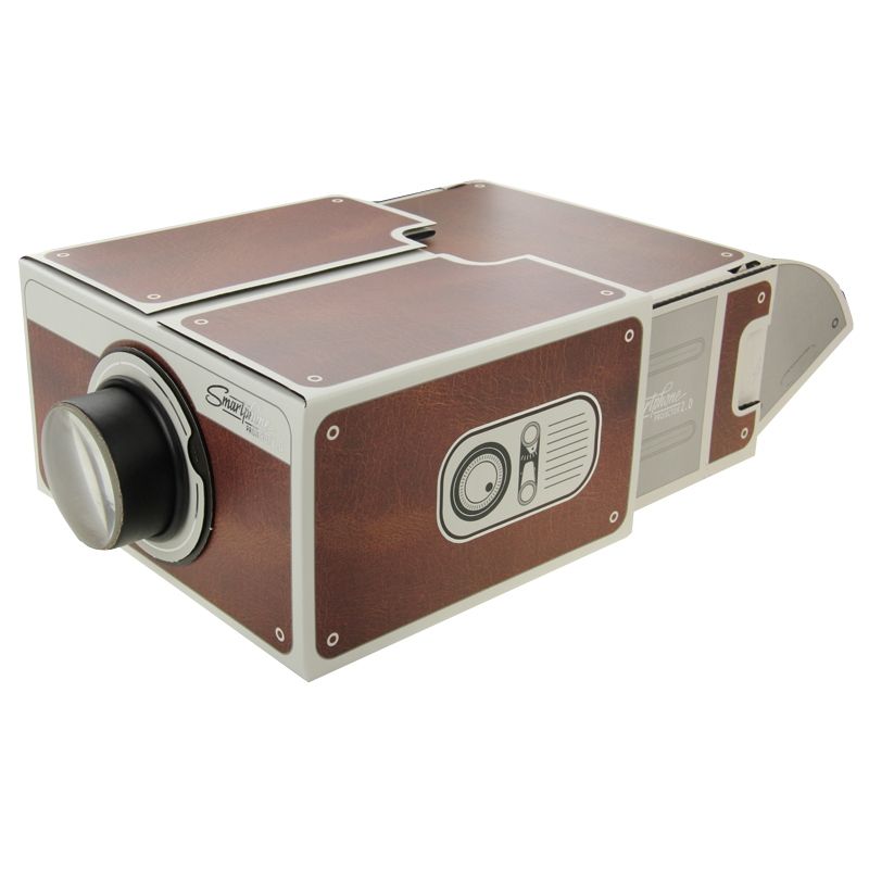 Cardboard Smartphone Projector 2.0 / DIY Mobile Phone Projector Portable Cinema