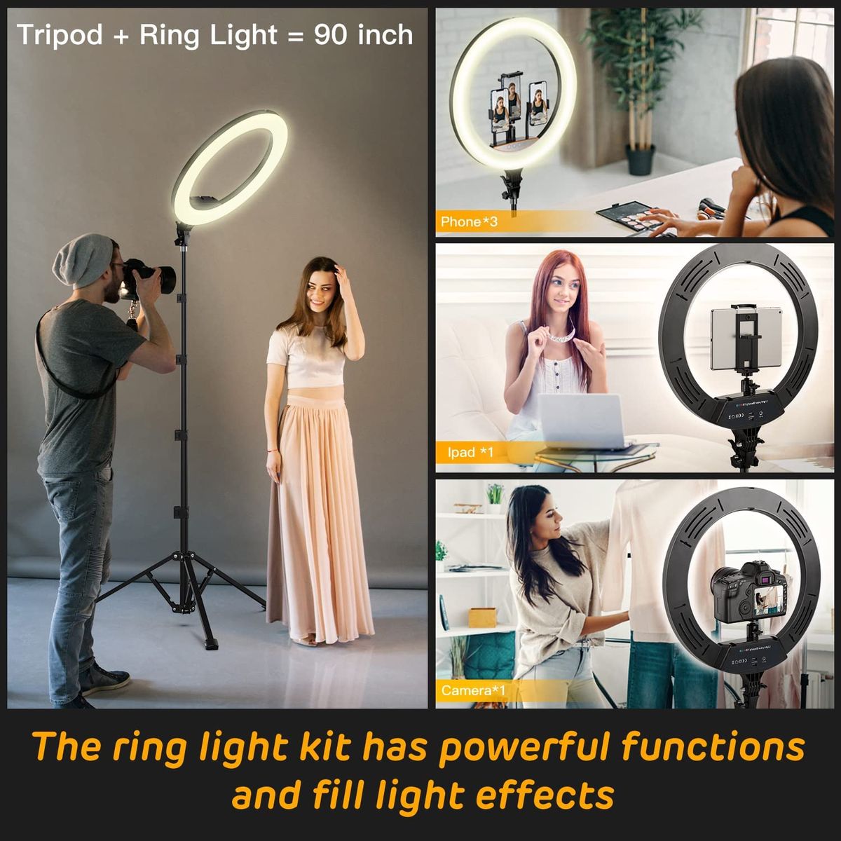 Ring Light LED 18 Inches 45cm - Ring Light Stand