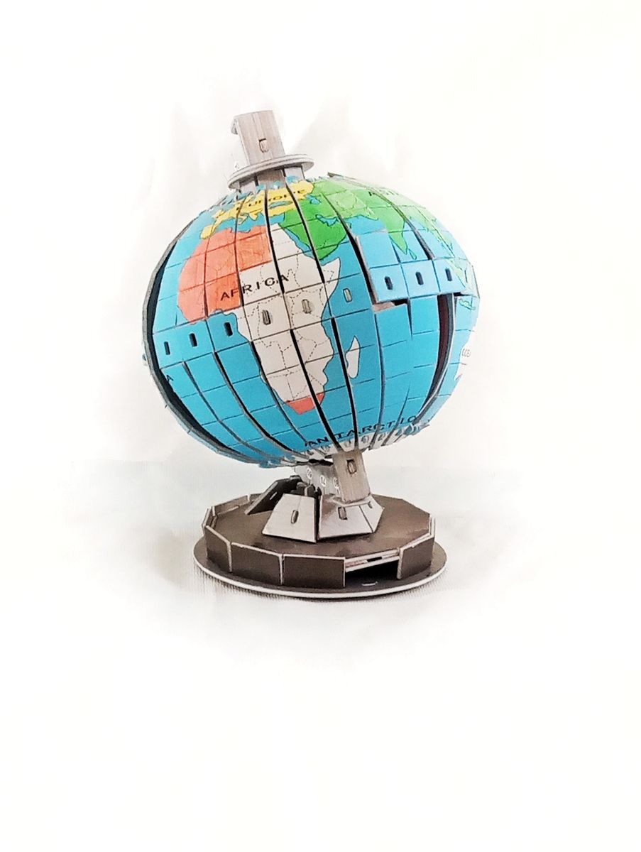 DIY 47 Piece Self Assembled Globe Puzzle