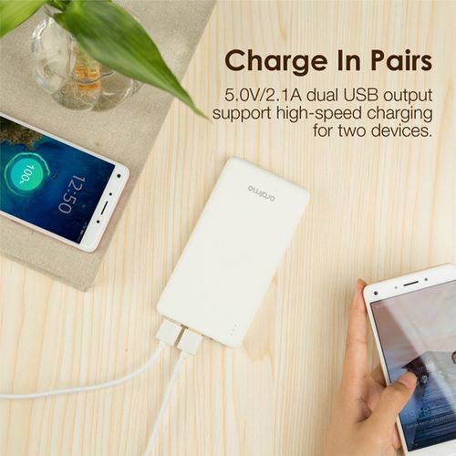 10000mAh Ultra Slim Fast Charge Powerbank  - Black