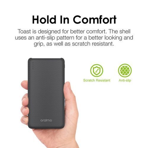 10000mAh Ultra Slim Fast Charge Powerbank  - Black