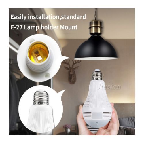 Wifi Light Bulb Camera Night Vision Wireless Hidden Camera