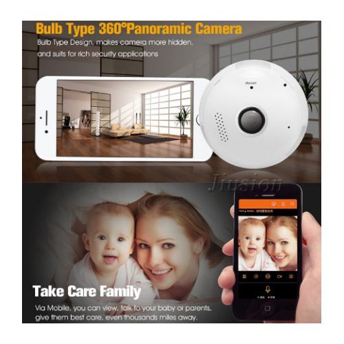 Wifi Light Bulb Camera Night Vision Wireless Hidden Camera