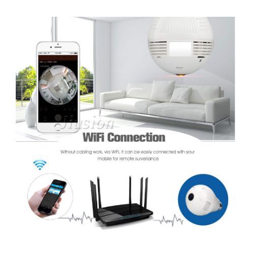 Wifi Light Bulb Camera Night Vision Wireless Hidden Camera