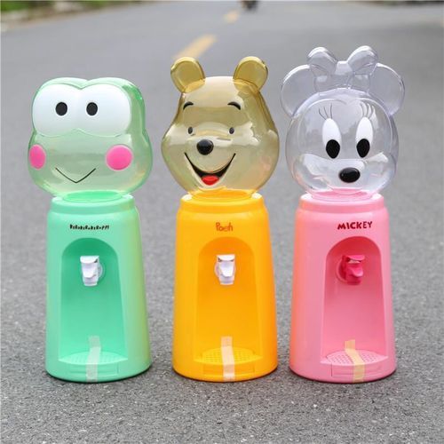 Cartoon Water Dispenser 2L Cold Warm Water Juice Milk Drinking Fountain Simulation For Kids Adult Plastic Baby Drinking Machine