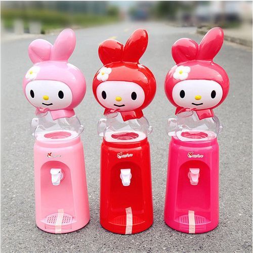 Cartoon Water Dispenser 2L Cold Warm Water Juice Milk Drinking Fountain Simulation For Kids Adult Plastic Baby Drinking Machine