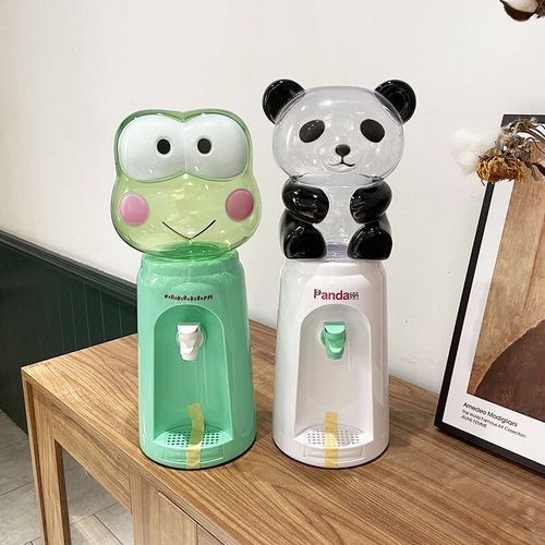 Cartoon Water Dispenser 2L Cold Warm Water Juice Milk Drinking Fountain Simulation For Kids Adult Plastic Baby Drinking Machine