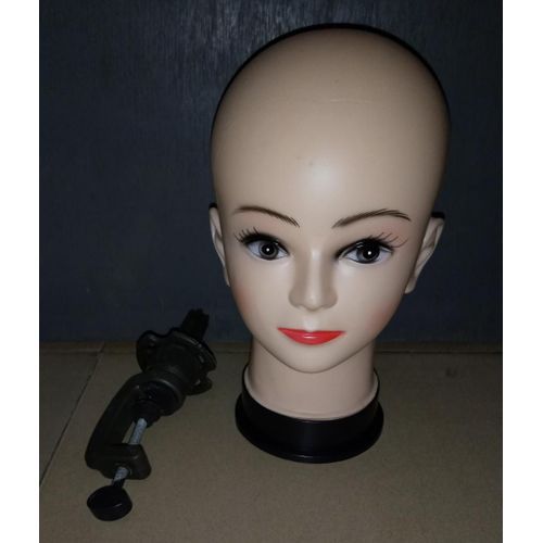 Plastic Mannequin Head With Clamp For Wig Making