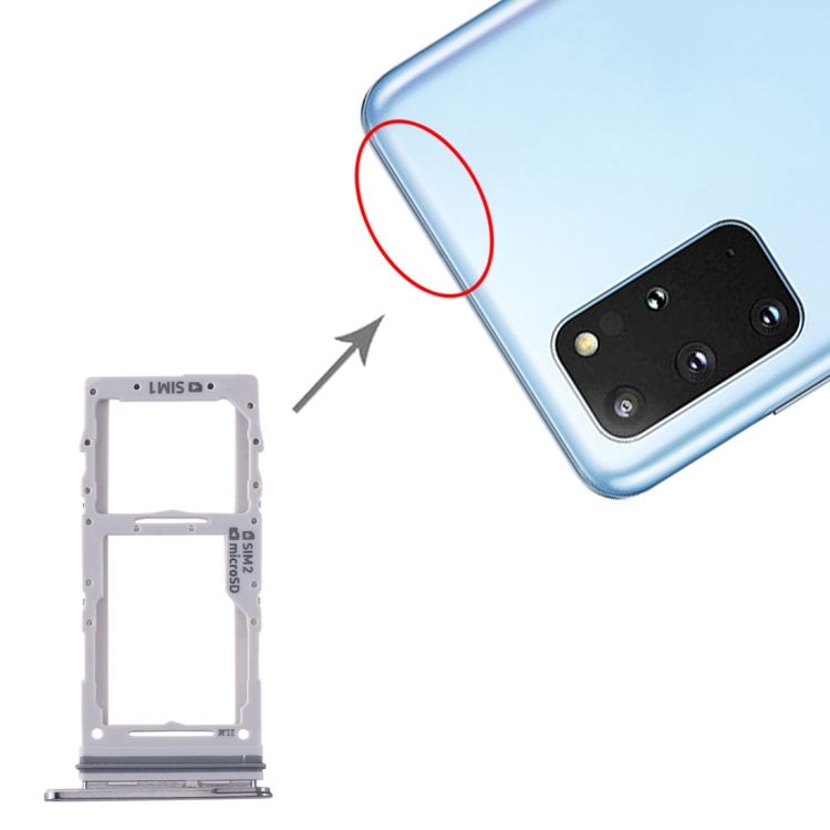 SIM Card Tray + Micro SD Card Tray For Samsung Galaxy S20+
