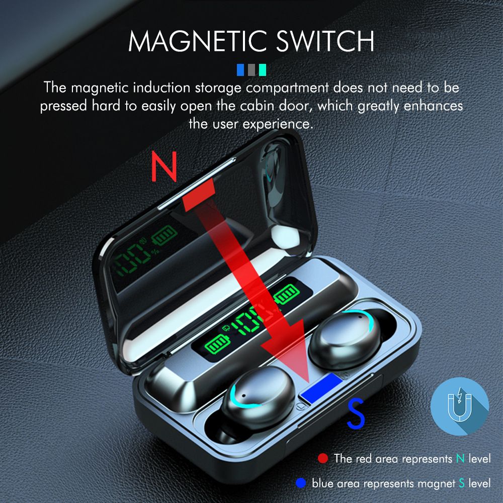 Wireless Headset Bluetooth Earphone Touch Control