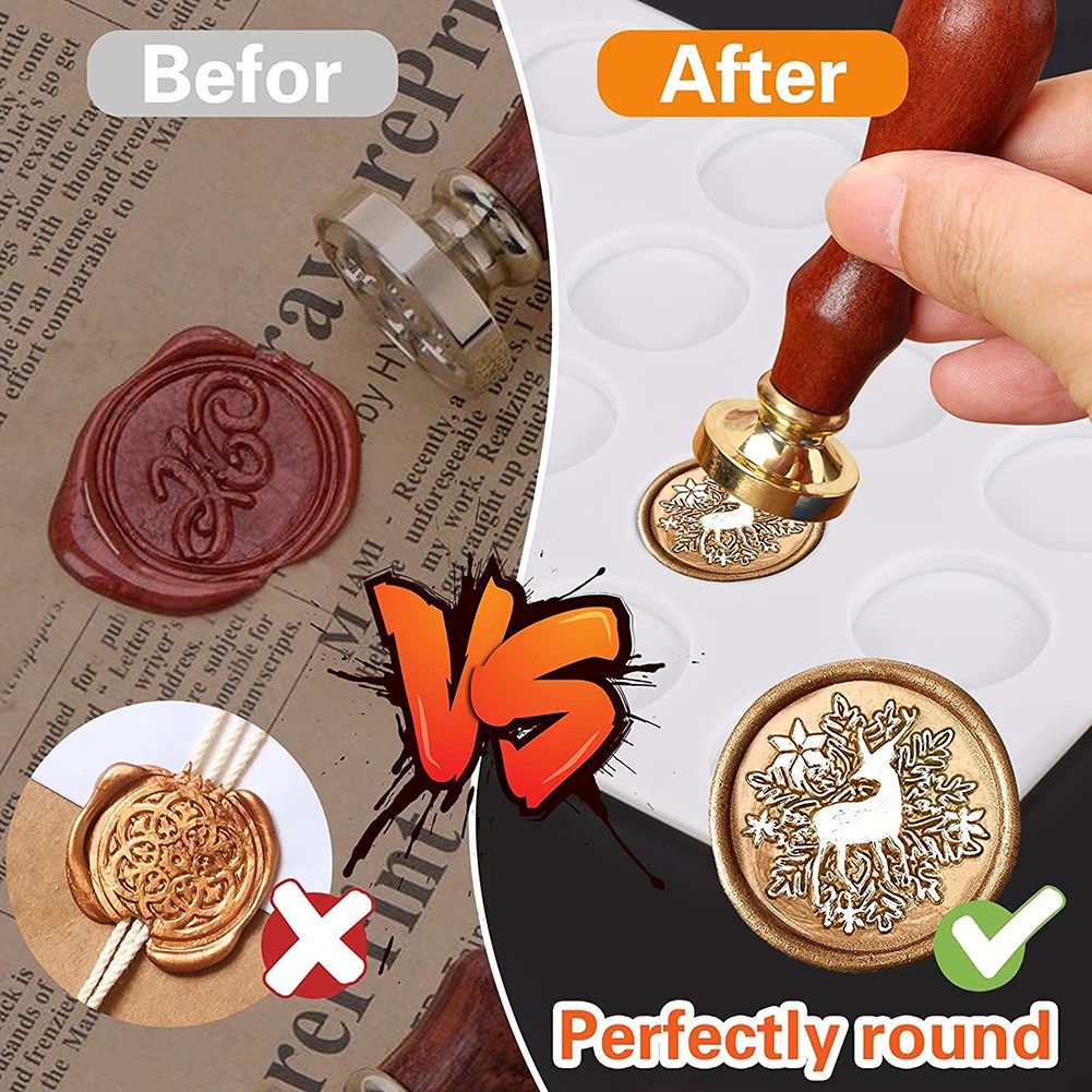 Silicone Pad/Wax Stamp Pad, 24 Pore Wax Seal Pad With