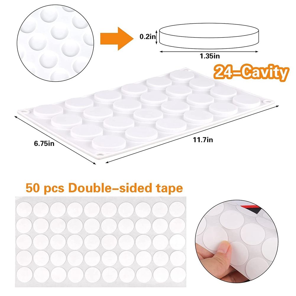 Silicone Pad/Wax Stamp Pad, 24 Pore Wax Seal Pad With