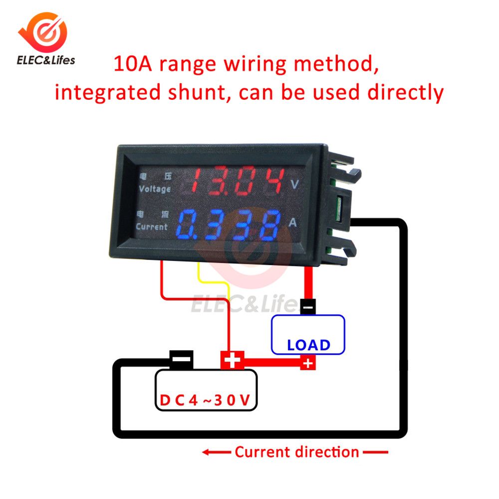 M4430 DC 100V 200V 500V 10A Electronic Digital Voltmeter