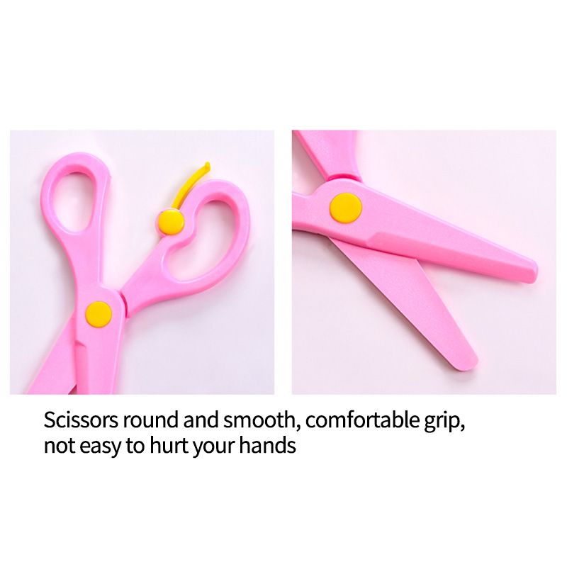 10Pcs Mini Safety Plastic Scissors Student Kids