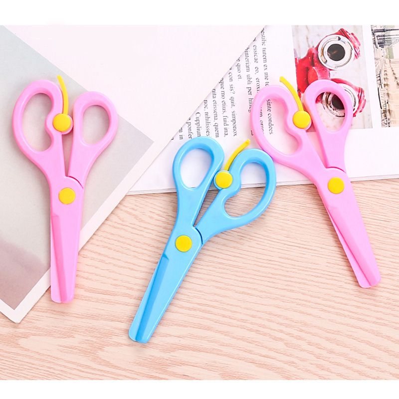 10Pcs Mini Safety Plastic Scissors Student Kids