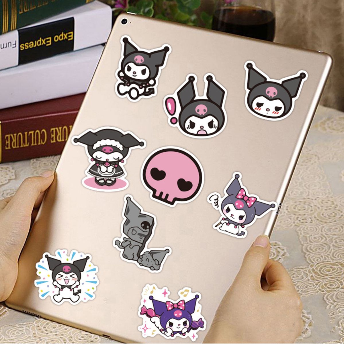 50PcsSet Logo Stickers Kuromi Decal Hand Account Journal A