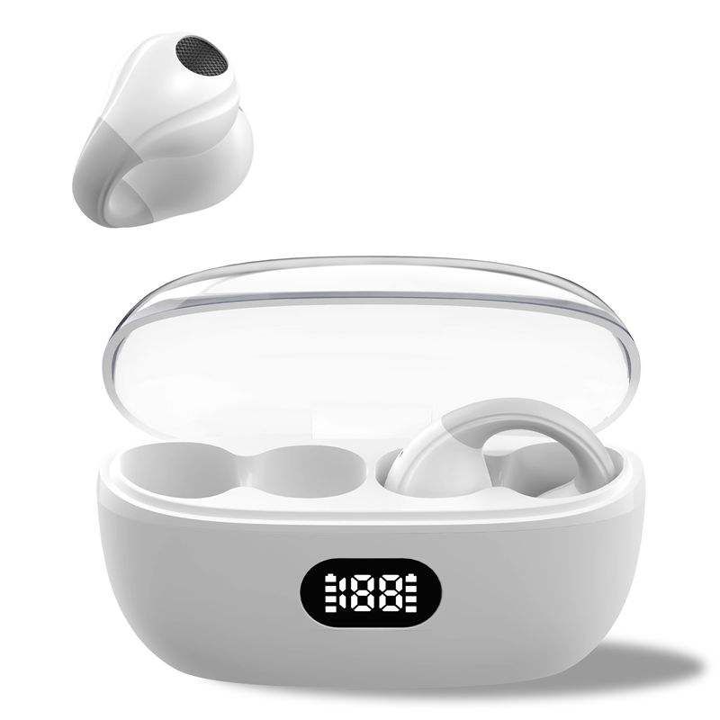 Wireless Headset Ear Clip Bluetooth Headset Bone Conduction Sports Headset TWS Earloop Earbuds With Microphone HD Talking