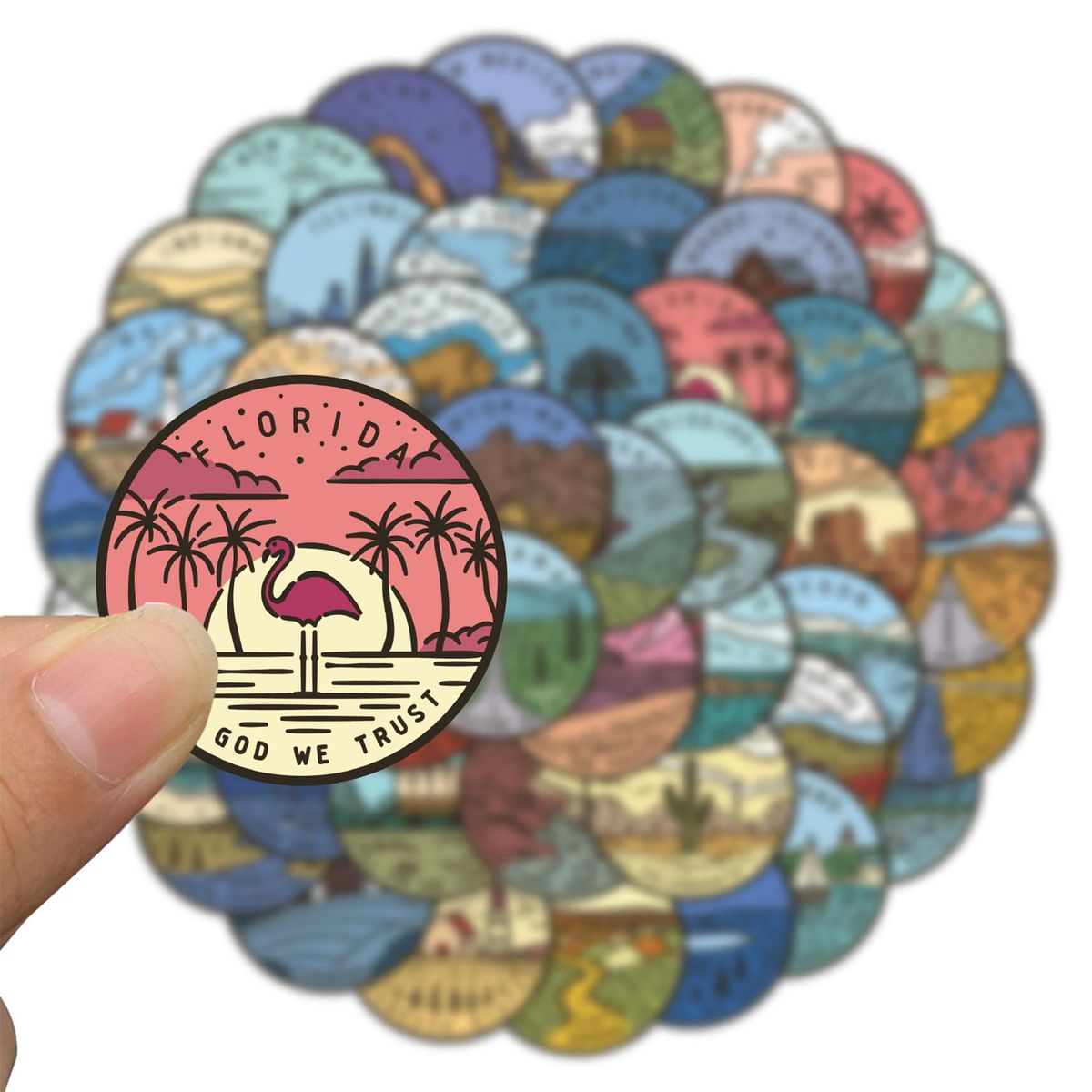 50Pcs Cartoon Stickers Graffiti Stickers Suitcase Laptop Water Bottle Stickers