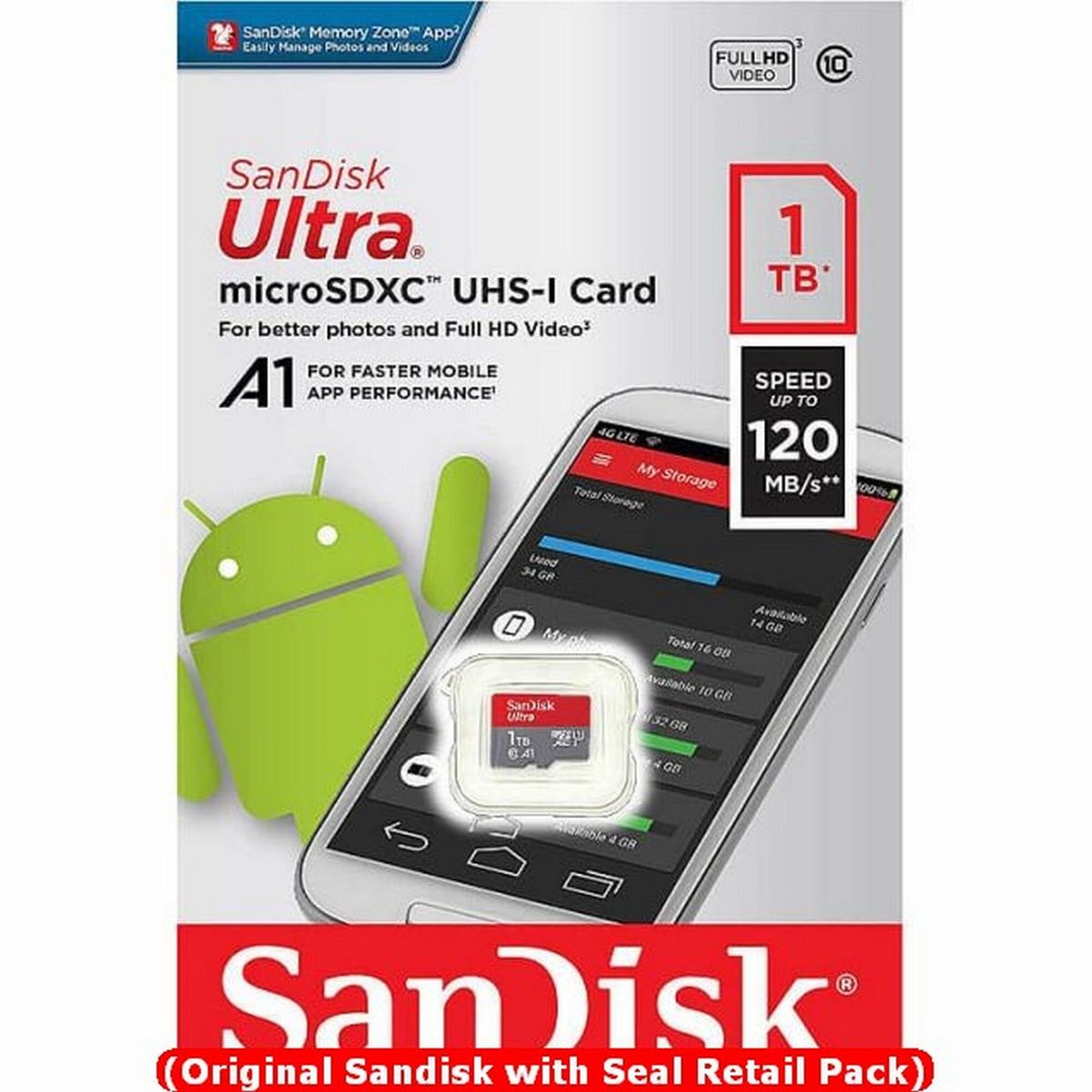 Extreme PRO SDXC UHS-I C10 U3 MicroSD 1TB SDSQUAC