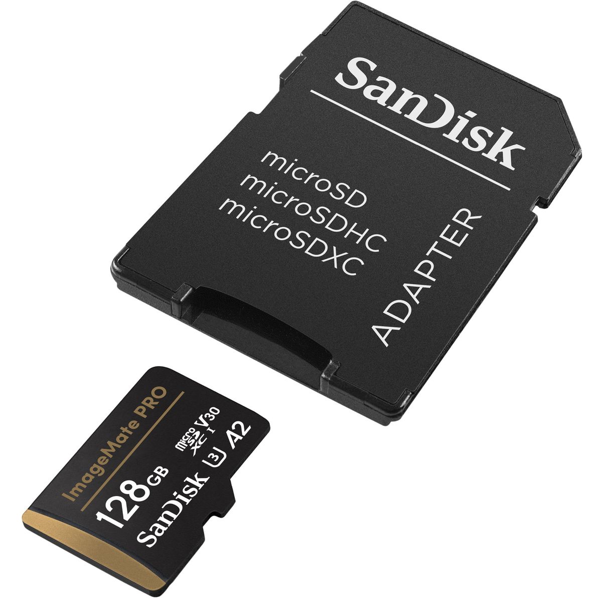 128GB ImageMate PRO MicroSDXC, V30, 4K UHD Micro SD Card