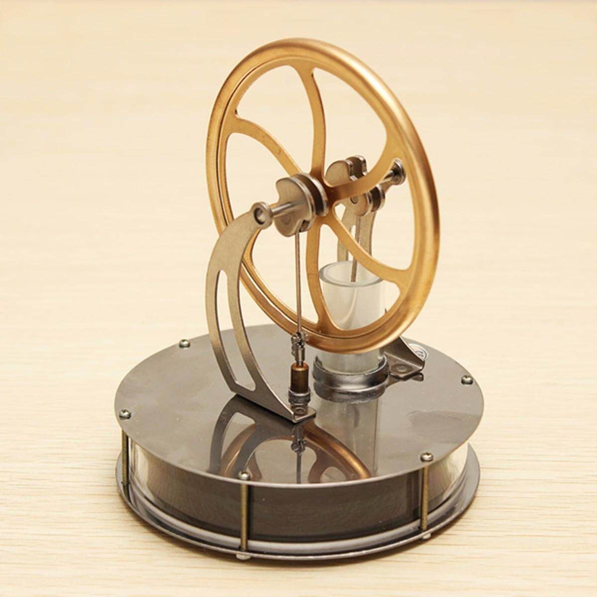 Solar Low Temperature Stirling Engine Model Cool Creative Fun Education Toy Gift