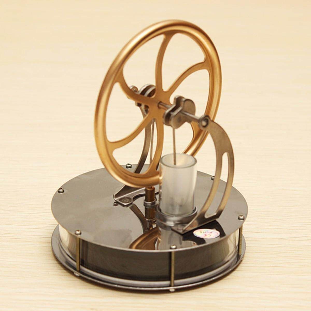 Solar Low Temperature Stirling Engine Model Cool Creative Fun Education Toy Gift