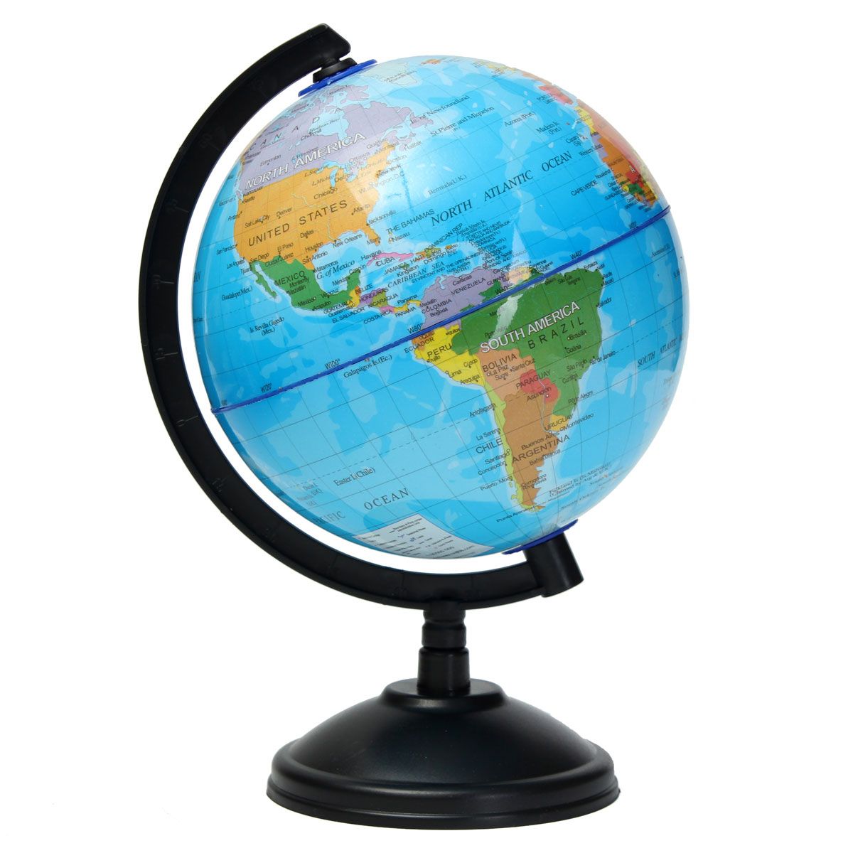 14cm World Globe Country Region District Map W/ Swivel Stand Geography Education