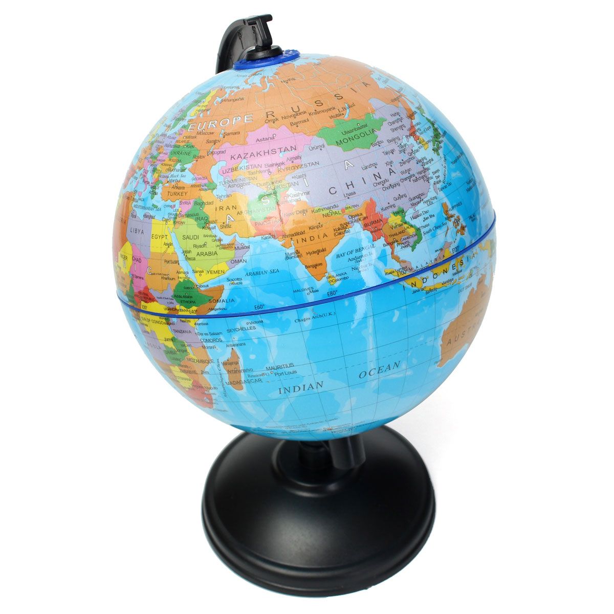 14cm World Globe Country Region District Map W/ Swivel Stand Geography Education