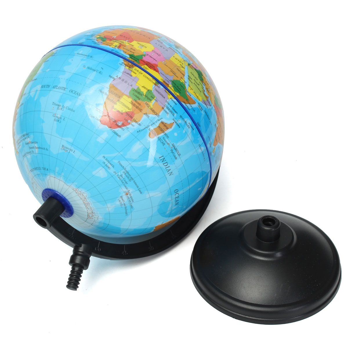 14cm World Globe Country Region District Map W/ Swivel Stand Geography Education