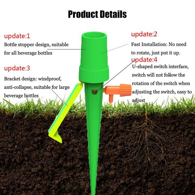 1Pcs/4Pcs/6Pcs Plant Waterer With Bracket Automatic Water