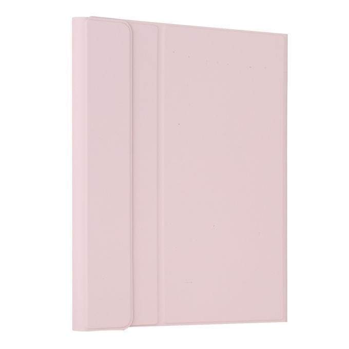 TG11BCS Detachable Bluetooth Black Keyboard Microfiber Leather Protective Case For IPad Pro 11 Inch (2020), With Backlight & Touchpad & Pen Slot & Holder (Pink)