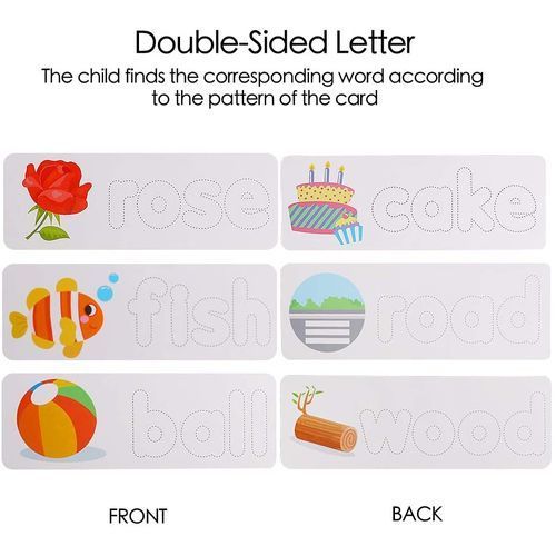 Spelling, Matching Letters, Flash Cards Montessori Educational Toy