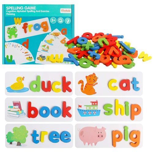 Spelling, Matching Letters, Flash Cards Montessori Educational Toy