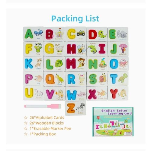 English Letters Learning Alphabet Cards / Alphabet Flashcard