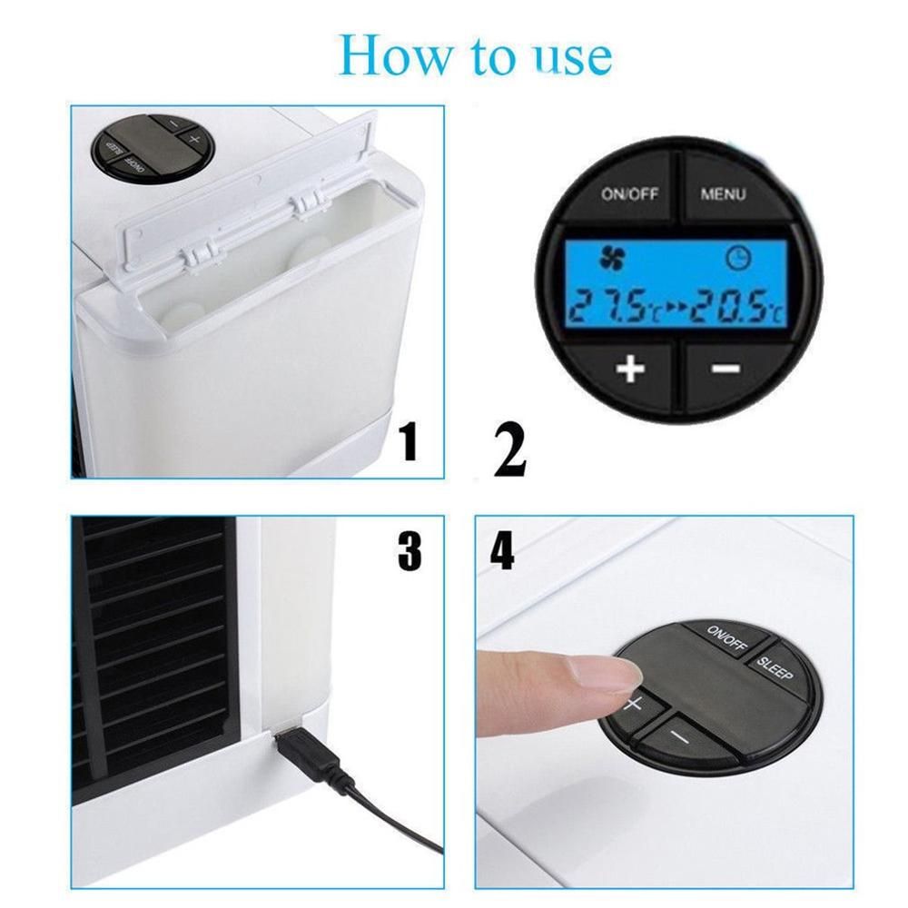 USB Mini Portable Air Conditioner Air Cooling Fan Air