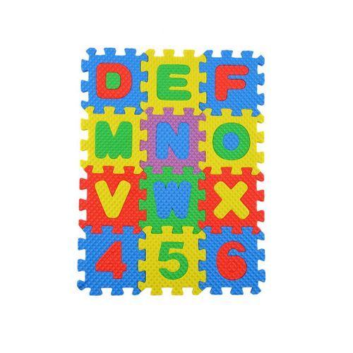 Colorful Puzzle Kid Educational Toy A-Z Alphabet Letters Numeral Foam Mat Multi-colored