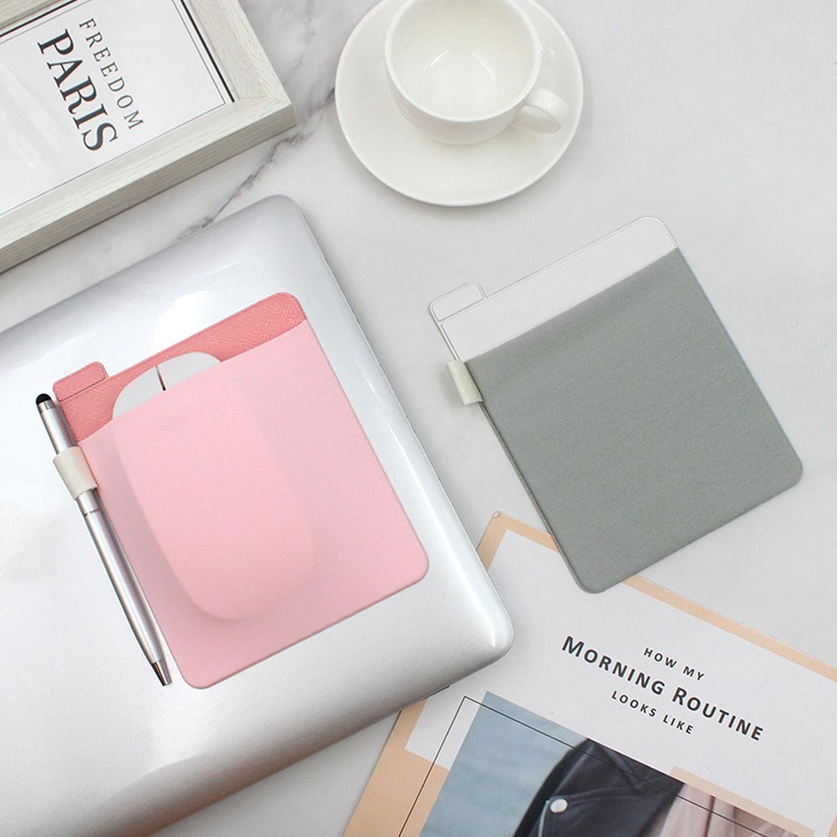Storage Bag Laptop Accessories Portable Organizer Computer Peripherals Pink
