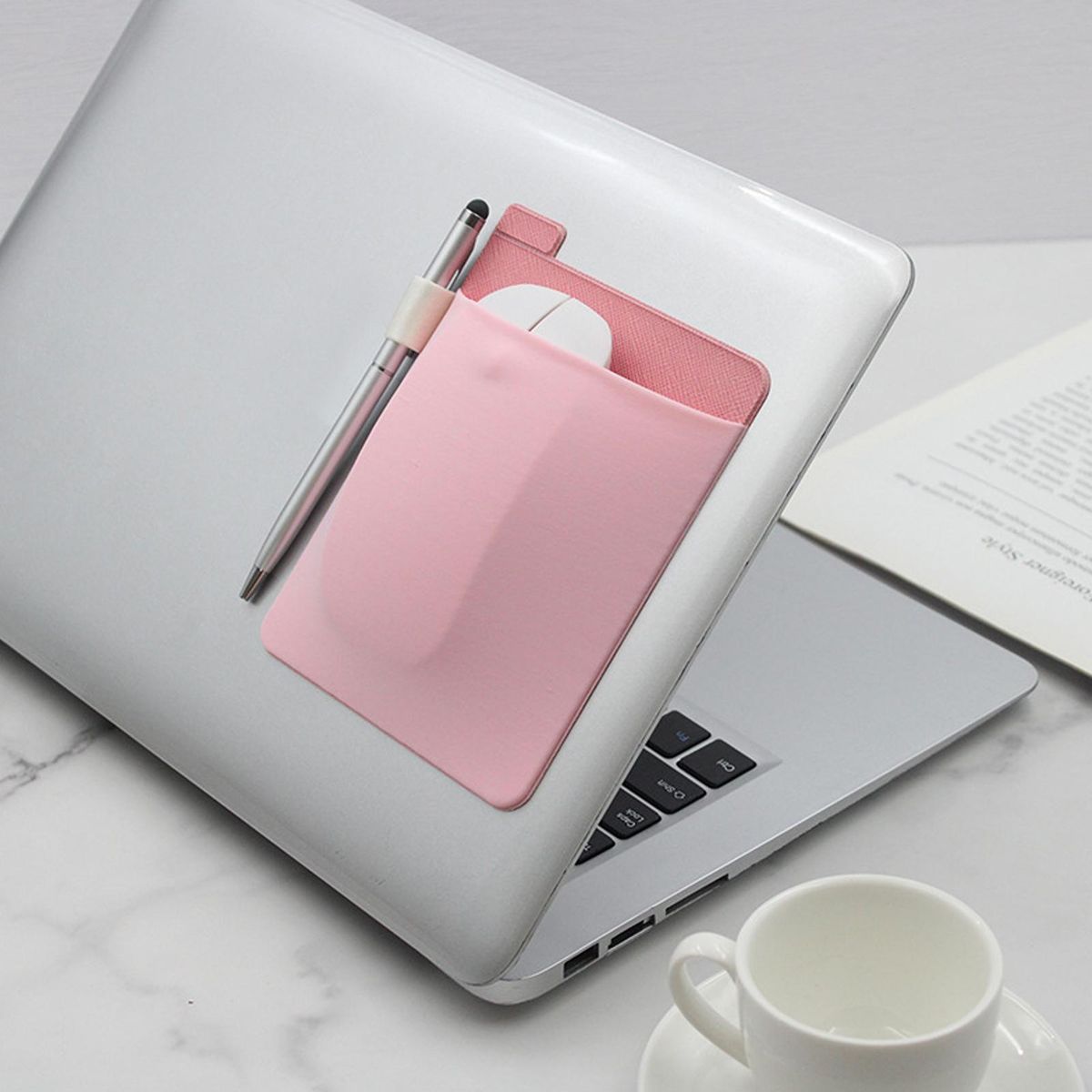 Storage Bag Laptop Accessories Portable Organizer Computer Peripherals Pink