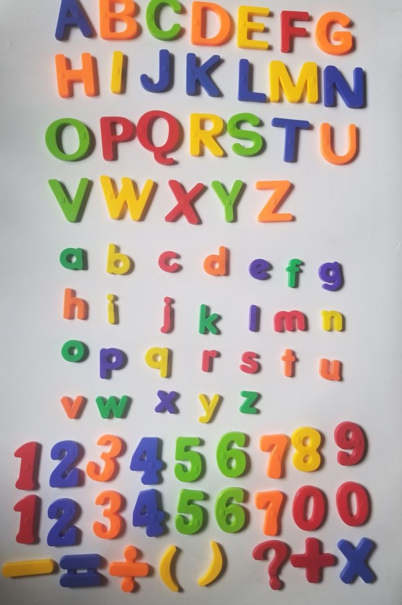 Jumbo Montessori Magnetic  Alphabets And Numbers For Kids.