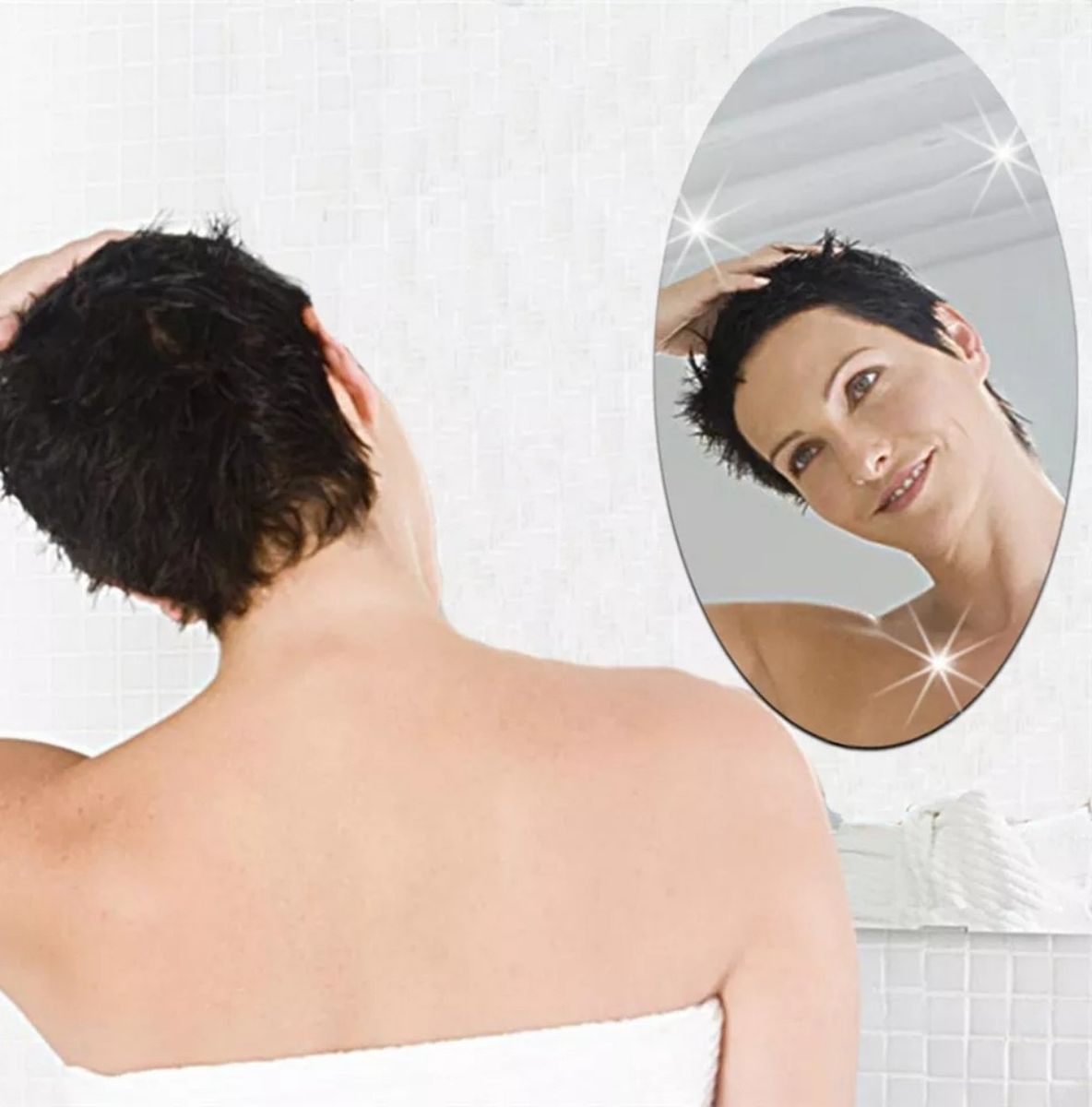Removable Acrylic Mirror Wall Sticker