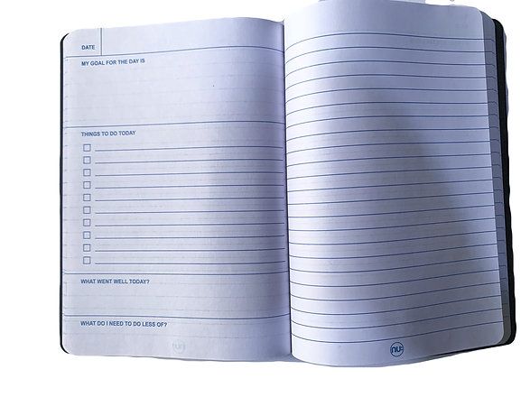 Nu Vibe Stripe A5 Goal Planner 80 Pages, Green