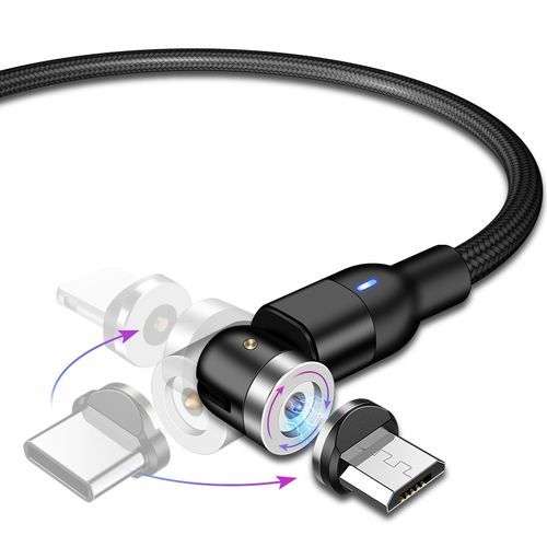 Round Magnetic Cable Plug Phone Microusb Android Charging