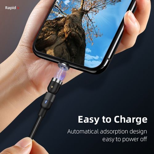 Round Magnetic Cable Plug Phone Microusb Android Charging