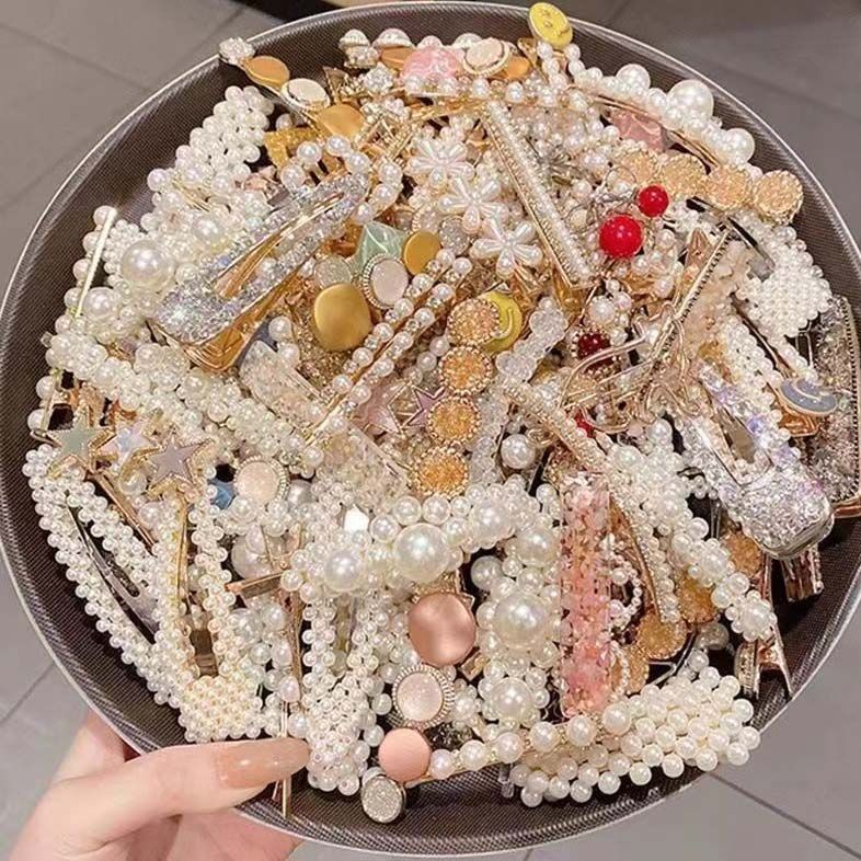 20PCS Multi Styles Girl's Hairpin Crystal Pearl Hair Clips