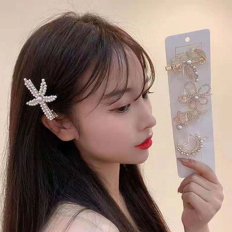 20PCS Multi Styles Girl's Hairpin Crystal Pearl Hair Clips